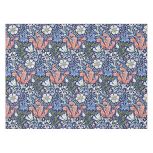 Toalha De Mesa Padrão Floral Compton 1896 Azul Fundo Morris