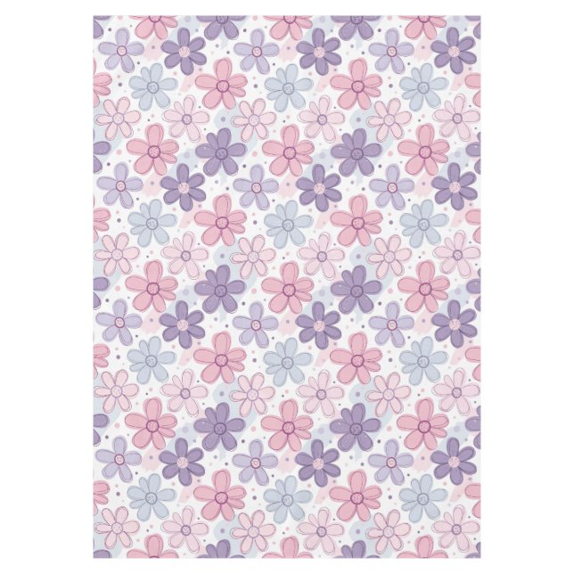 Toalha De Mesa Padrão Floral contínuo de Y2K (Frente)