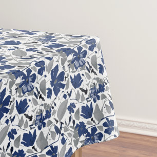 Toalha De Mesa Padrão Floral de Flor de Vinha
