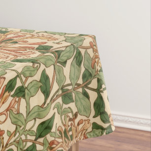 Toalha De Mesa padrão floral de madressilva vintage de William Mo