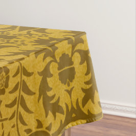 Toalha De Mesa Padrão floral dourado ornamentado com simetria
