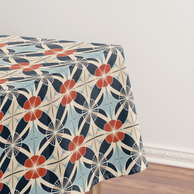 Toalha De Mesa Padrão Floral Japonês (Posição Original)