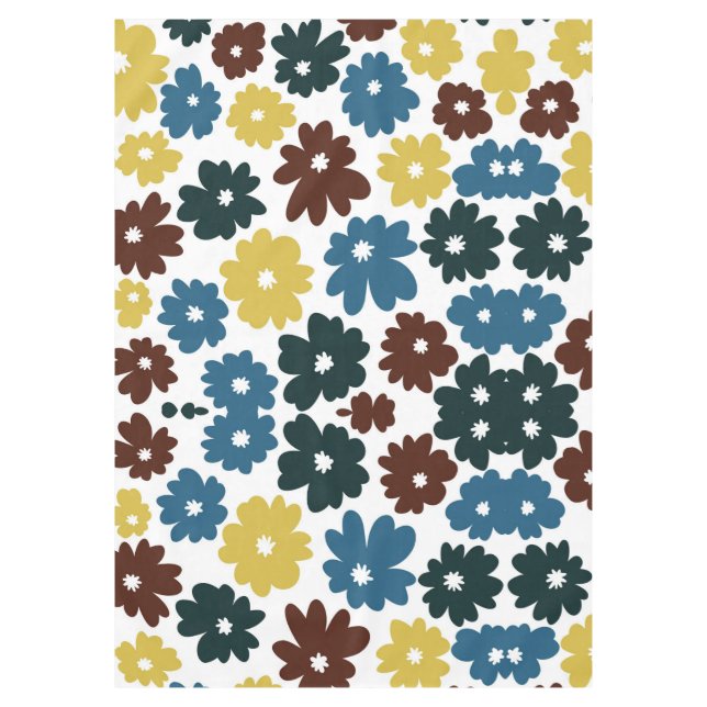 Toalha De Mesa Padrão Floral Moderno Chic (Frente)