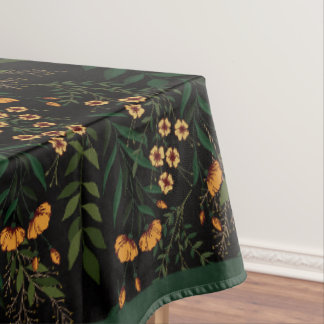 Toalha De Mesa Padrão Floral Noir Temperamental