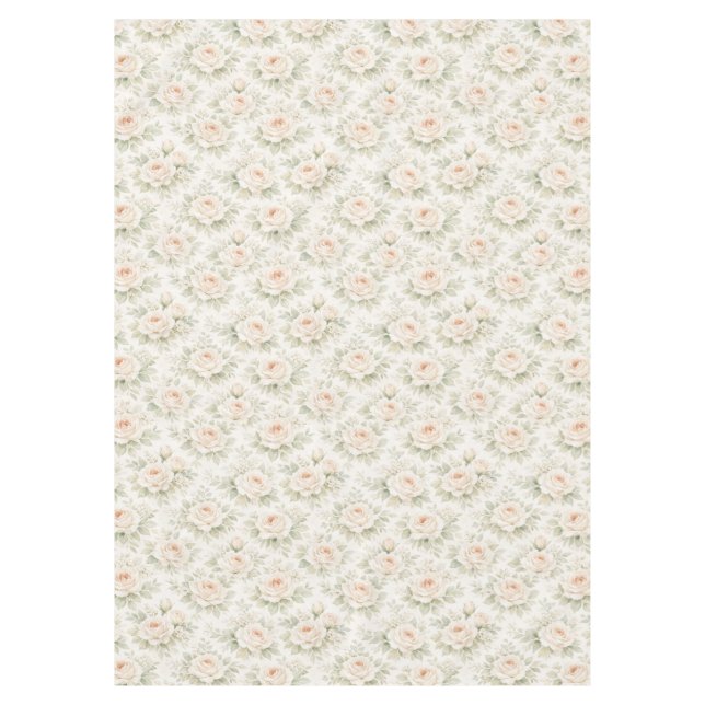 Toalha De Mesa Padrão Floral Nupcial (Frente)