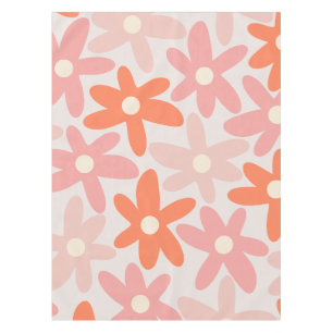 Toalha De Mesa Padrão Floral Retro-Cortante de Tempo Marisca Cor