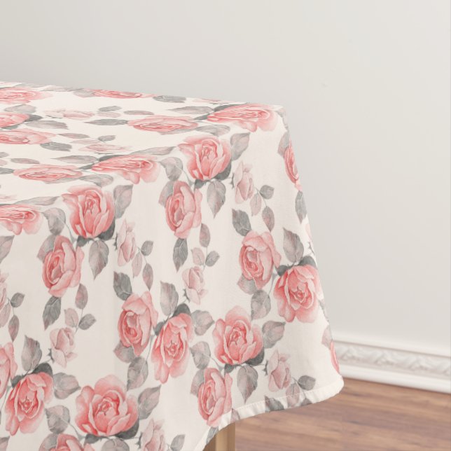 Toalha De Mesa Padrão floral romântico 8 (Posição Original)