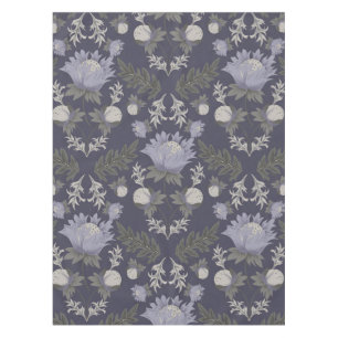 Toalha De Mesa Padrão floral roxo escuro simétrico