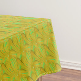 Toalha De Mesa Padrão Floral Verde Chartreuse Elegante