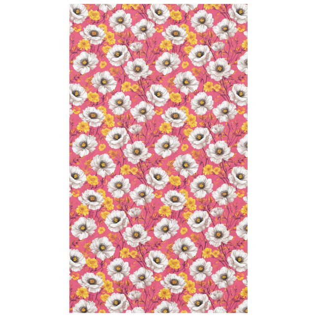 Toalha De Mesa Padrão floral vibrante (Frente)