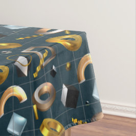 Toalha De Mesa Padrão Geométrico 3D