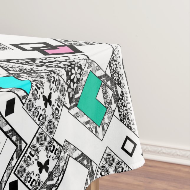 Toalha De Mesa padrão geométrico abstrato (Posição Original)