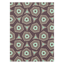 Toalha De Mesa Padrão geométrico abstrato com pentágonos em camad