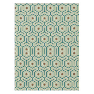 Toalha De Mesa Padrão geométrico com hexágonos entrelaçados