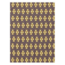 Padrão geométrico com hexágonos laranja e azul