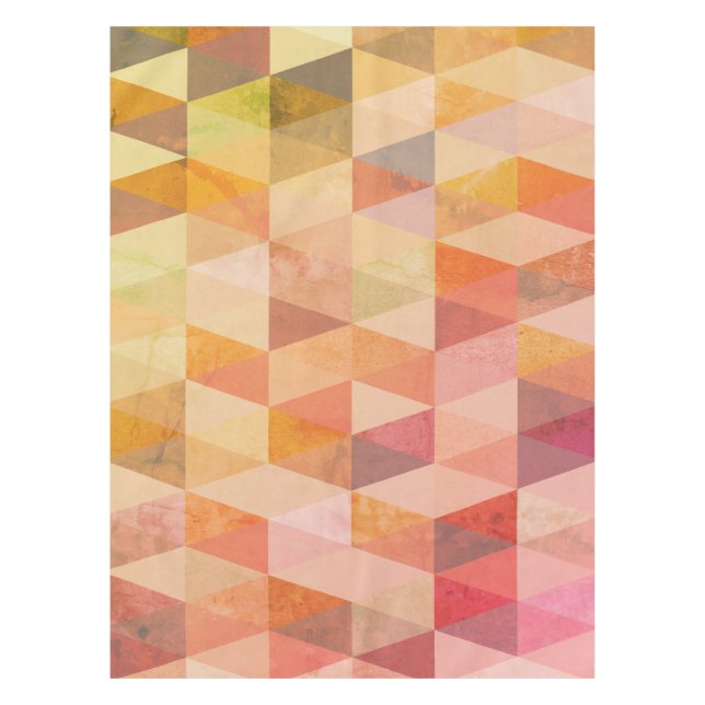 Toalha De Mesa Padrão Geométrico do Triângulo Suave (Frente)