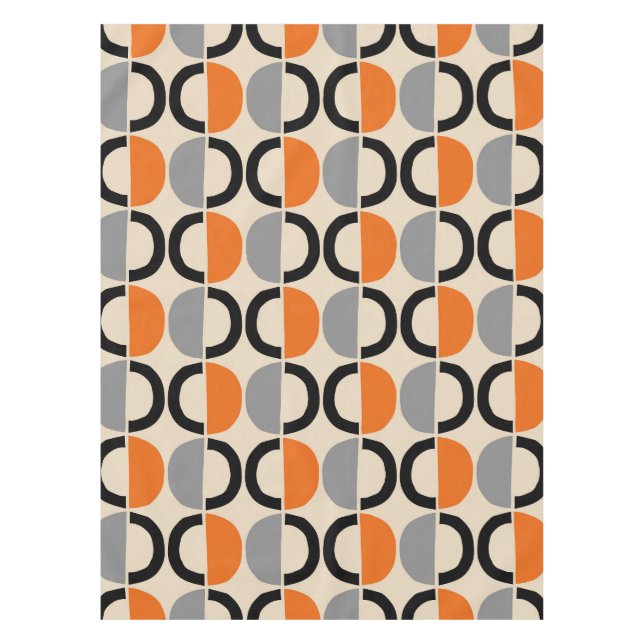 Toalha De Mesa Padrão Geométrico Moderno do meio século (Frente)