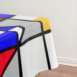 Toalha De Mesa Padrão Geométrico Quadrados Multicolores
