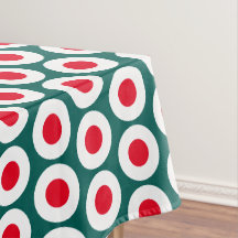 Padrão Geométrico Retro Brilhante Vermelho Branco 