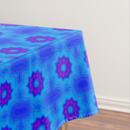 Toalha De Mesa Padrão impressão africano azul e roxo