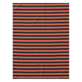 Toalha De Mesa Padrão Laranja Black Stripes Sem Costura