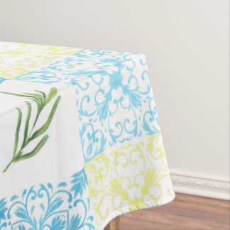 Toalha De Mesa Padrão Mediterrâneo de Limão Italiano