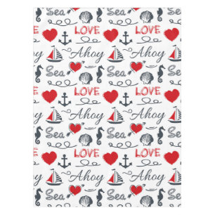 Toalha De Mesa Padrão náutico sem costura