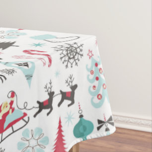 Toalha De Mesa Padrão Nórdico Natal