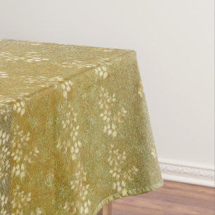 Toalha De Mesa Padrão Oral Clássico da Largura Dourada