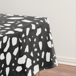 Toalha De Mesa Padrão Preto e Branco Elegante | Moderno