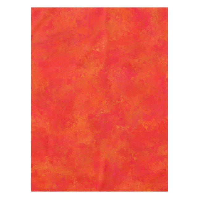 Toalha De Mesa Padrão Red Orange Abstrato (Frente)