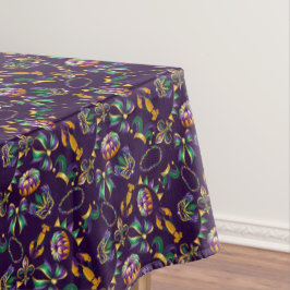 Toalha De Mesa Padrão Roxo do Mardi Gras