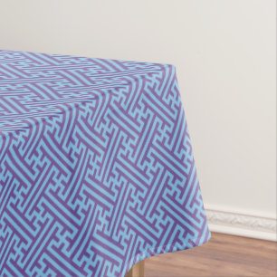 Toalha De Mesa Padrão Sayagata, Japonês, Roxo e Azul