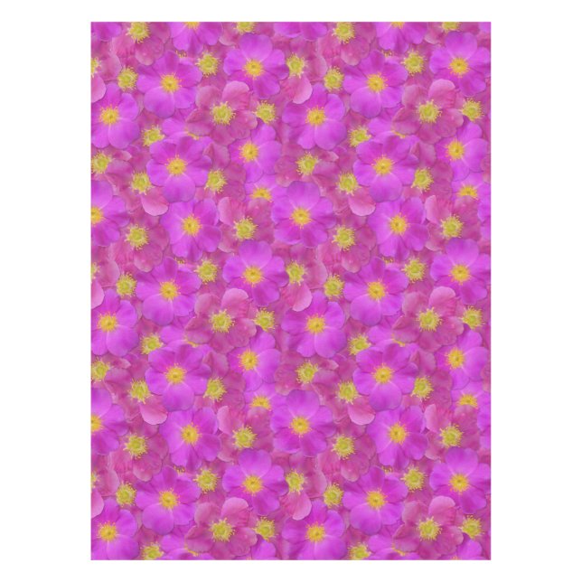 Toalha De Mesa Padrão Selvagem de Rosa (Frente)