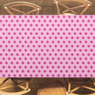 Toalha De Mesa Padrão sem costura da Flor de Cravo Rosa em