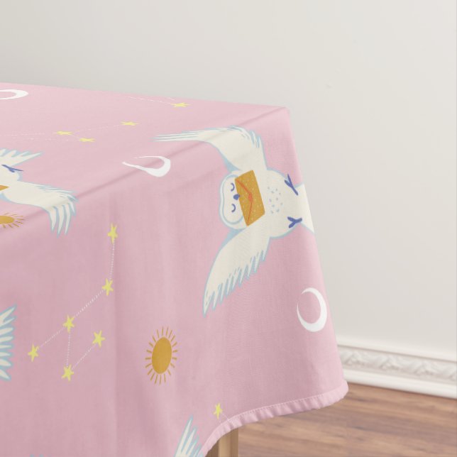 Toalha De Mesa Padrão Solstício Rosa Hedwig (Posição Original)