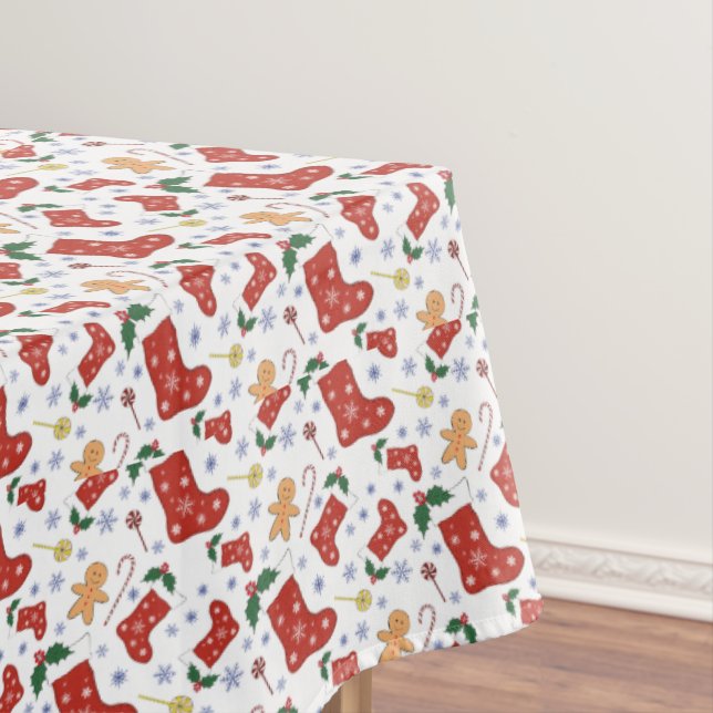 Toalha De Mesa padrão temático de Natal (Posição Original)