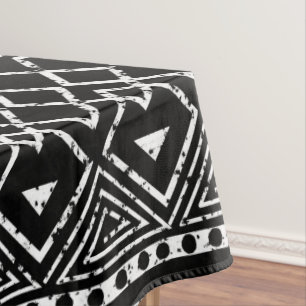 Toalha De Mesa Padrão Tribal Africano Negro