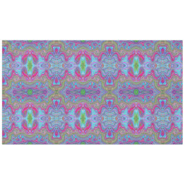 Toalha De Mesa Padrão Trippy Multicolorido Azul Céu Ondulado