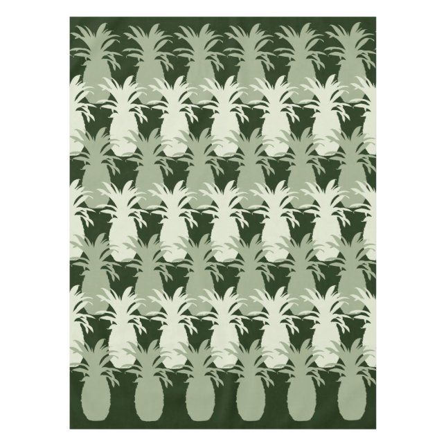 TOALHA DE MESA PADRÃO TROPICAL DE ABACAXI  (Frente)