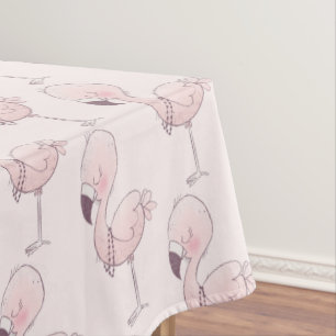 Toalha De Mesa Padrão Tropical Flamingo, Rosa, Bonito