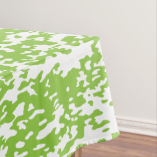 Toalha De Mesa Padrão Verde Lima Grunge - Decoração Abstrata de V