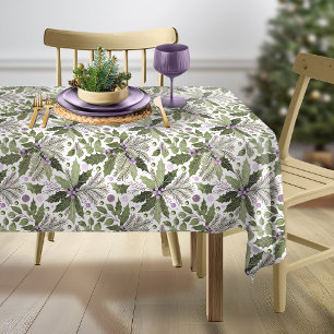 Toalha De Mesa Padrão Verde Roxo nº 17 ID1009