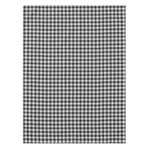 Toalha De Mesa Padrão Verificado De Gingham Preto E Branco