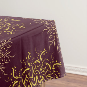 Toalha De Mesa padrão vermelho ornamental