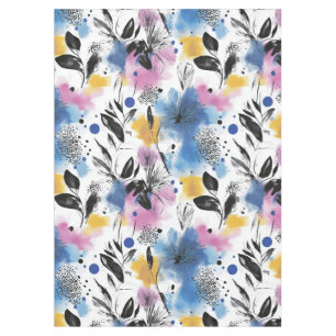 Toalha De Mesa Padrão Vintage Watercolor Floral Abstrato (13)