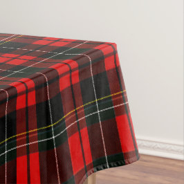 Toalha De Mesa Padrão Xadrez Escocês Moderno Wallace Vermelho