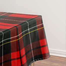 Toalha De Mesa Padrão Xadrez Escocês Moderno Wallace Vermelho