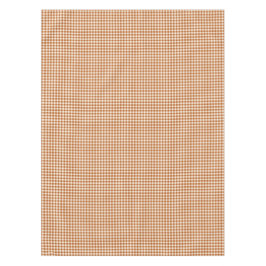 Toalha De Mesa Padrão Xadrez Laranja Queimado de Outono