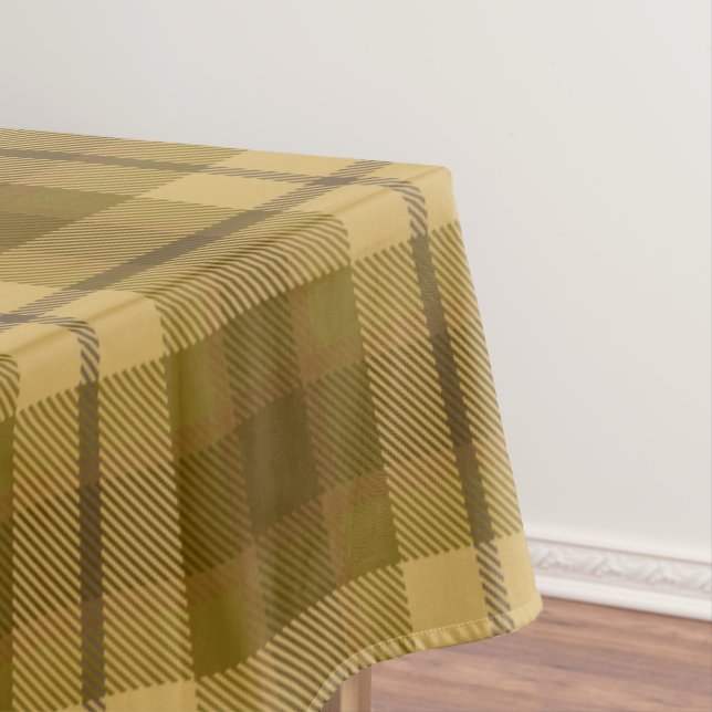 Toalha De Mesa Padrão Xadrez Marrom (Posição Original)